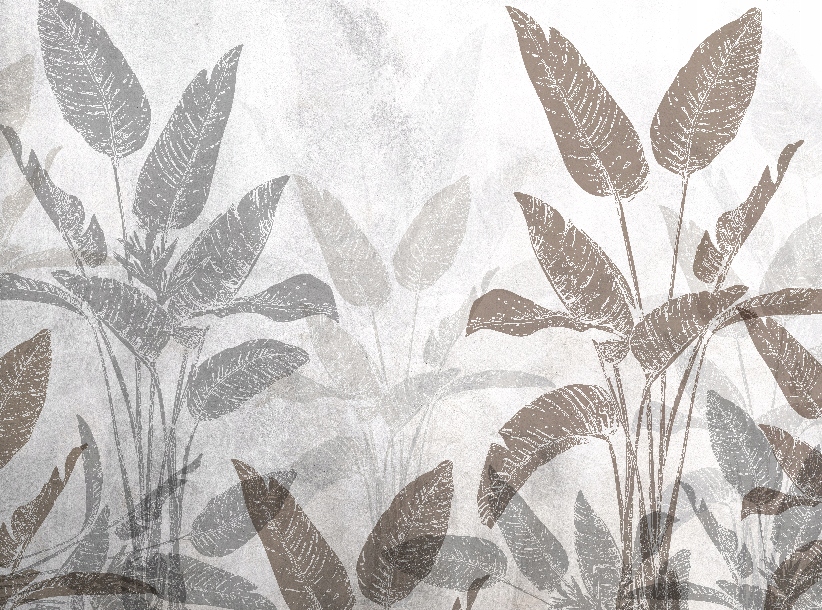 Fototapeta Přírodní tropické listy Loft 350 x 260 cm struktura 350 g