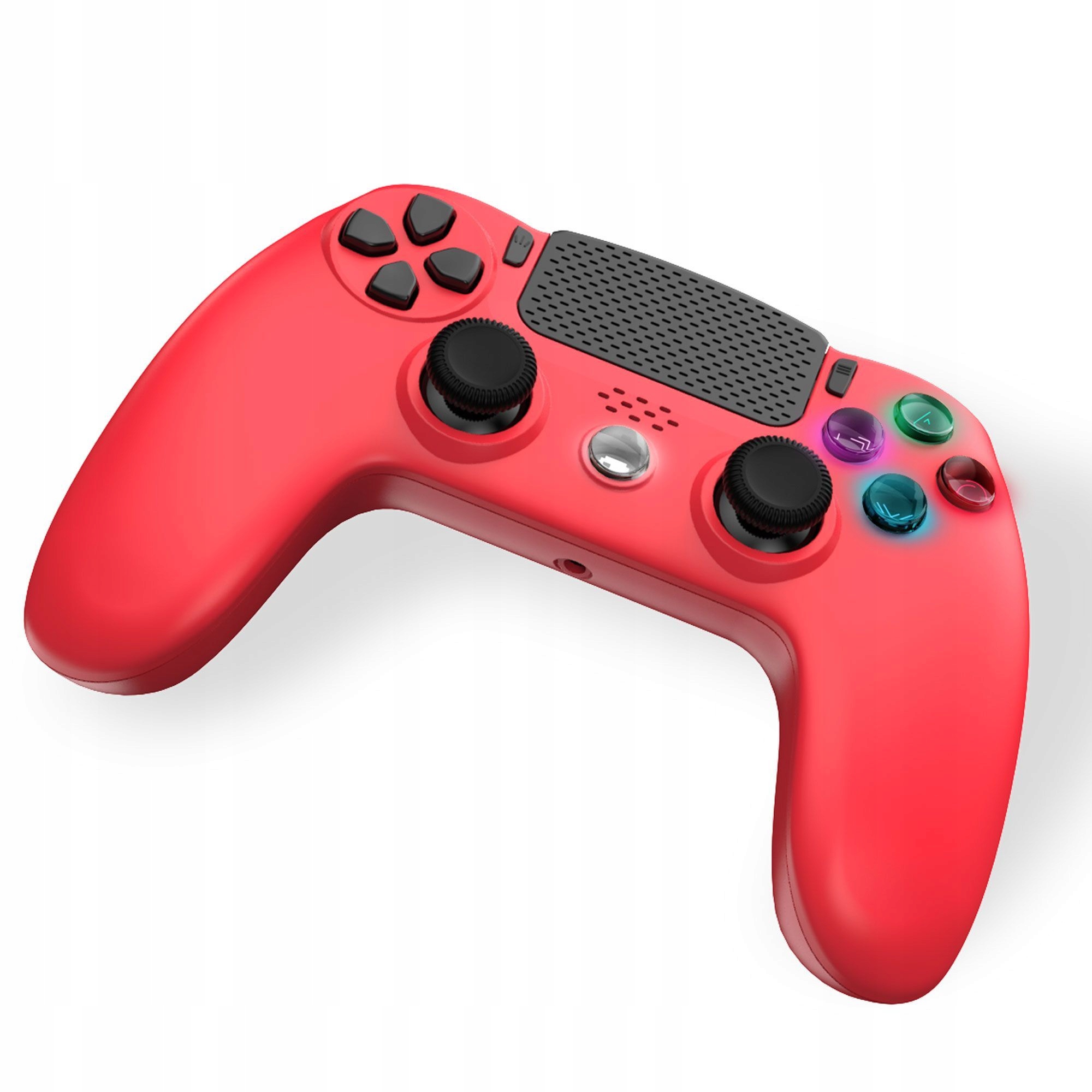 Bezprzewodowy kontroler gier do konsoli PlayStation 4 - czerwony