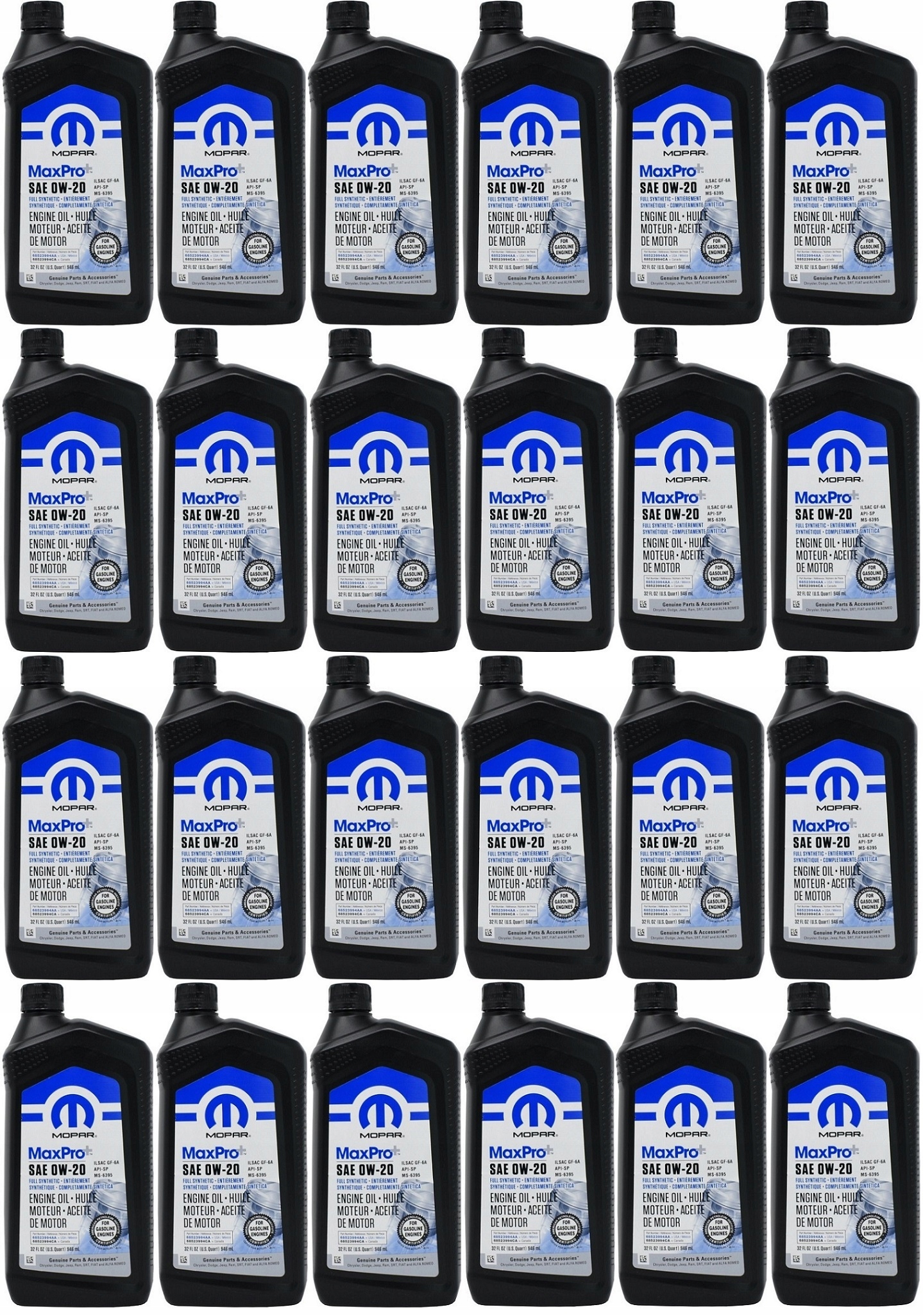 MOPAR 0W20 24 x 0,946L DODGE CHRYSLER JEEP FIAT