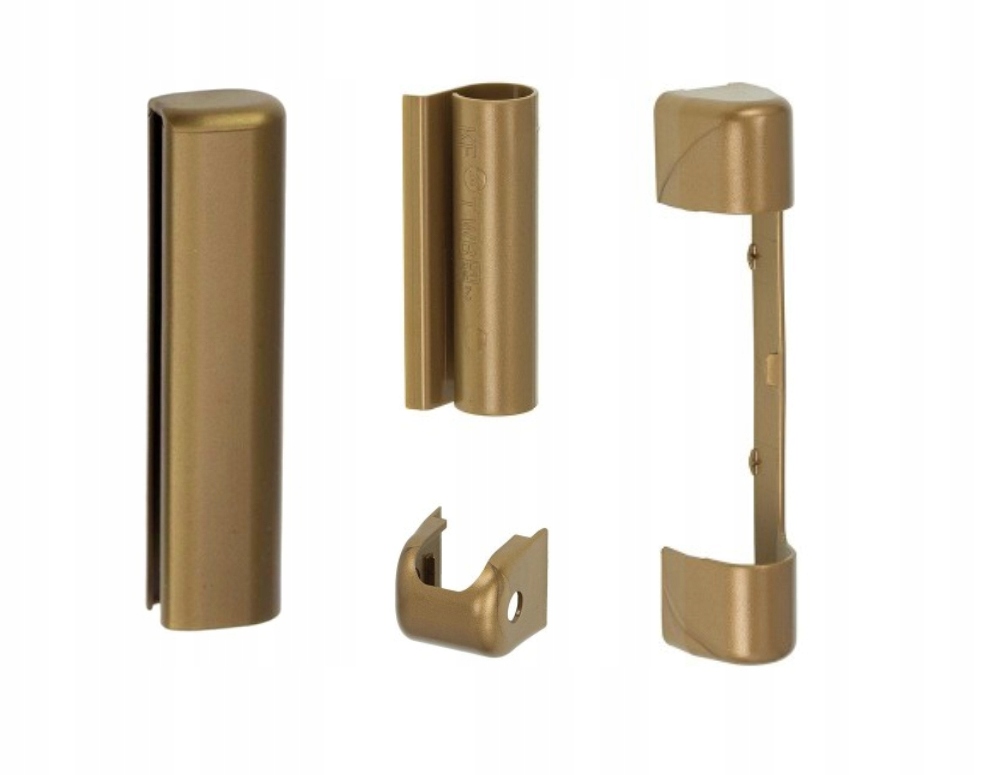 Komplet złotych osłonek OSŁONKI Siegenia Titan AF PCV STARE ZŁOTO