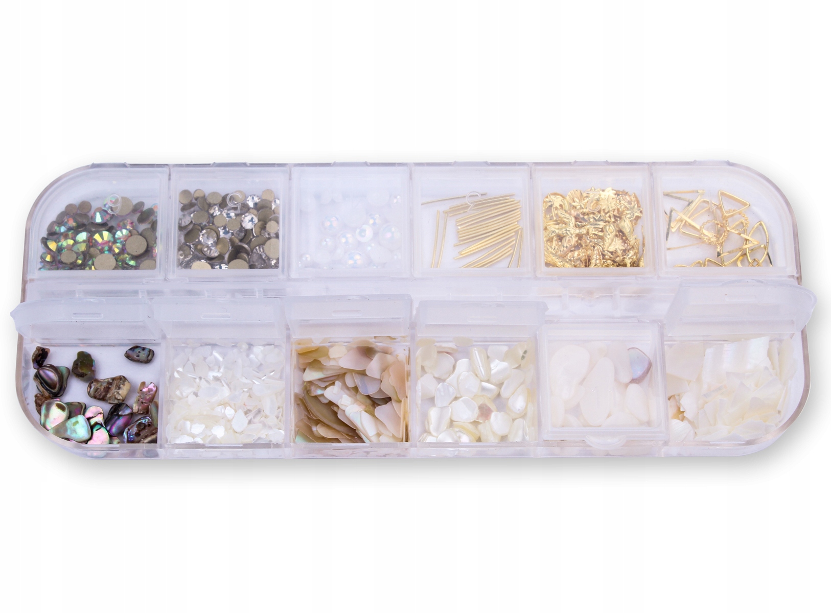 ZESTAW OZDÓB DO PAZNOKCI MIX MASA PERŁOWA KASETKA Rodzaj Zestawy