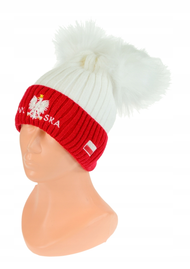 Czapka Polska zimowa dla kibica kibic Polski P-16