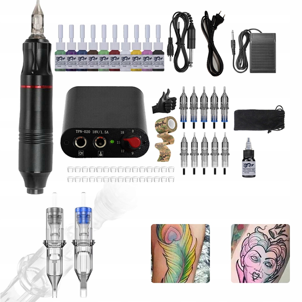 Bezdrátový Na Tetování, Kartridže Na Tetování, Jehly Na Tetování