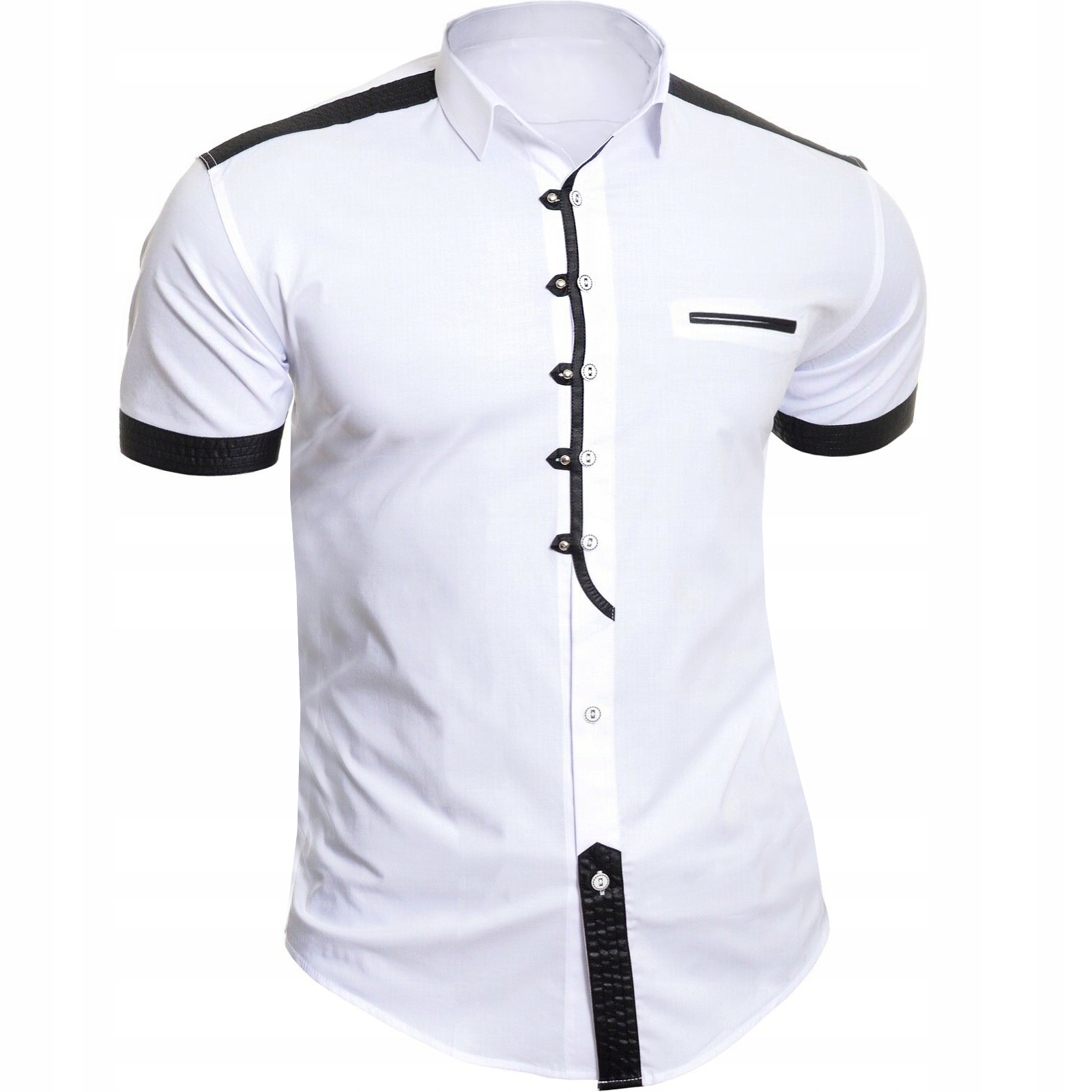 

Koszula Męska Bawełniana Kontrast