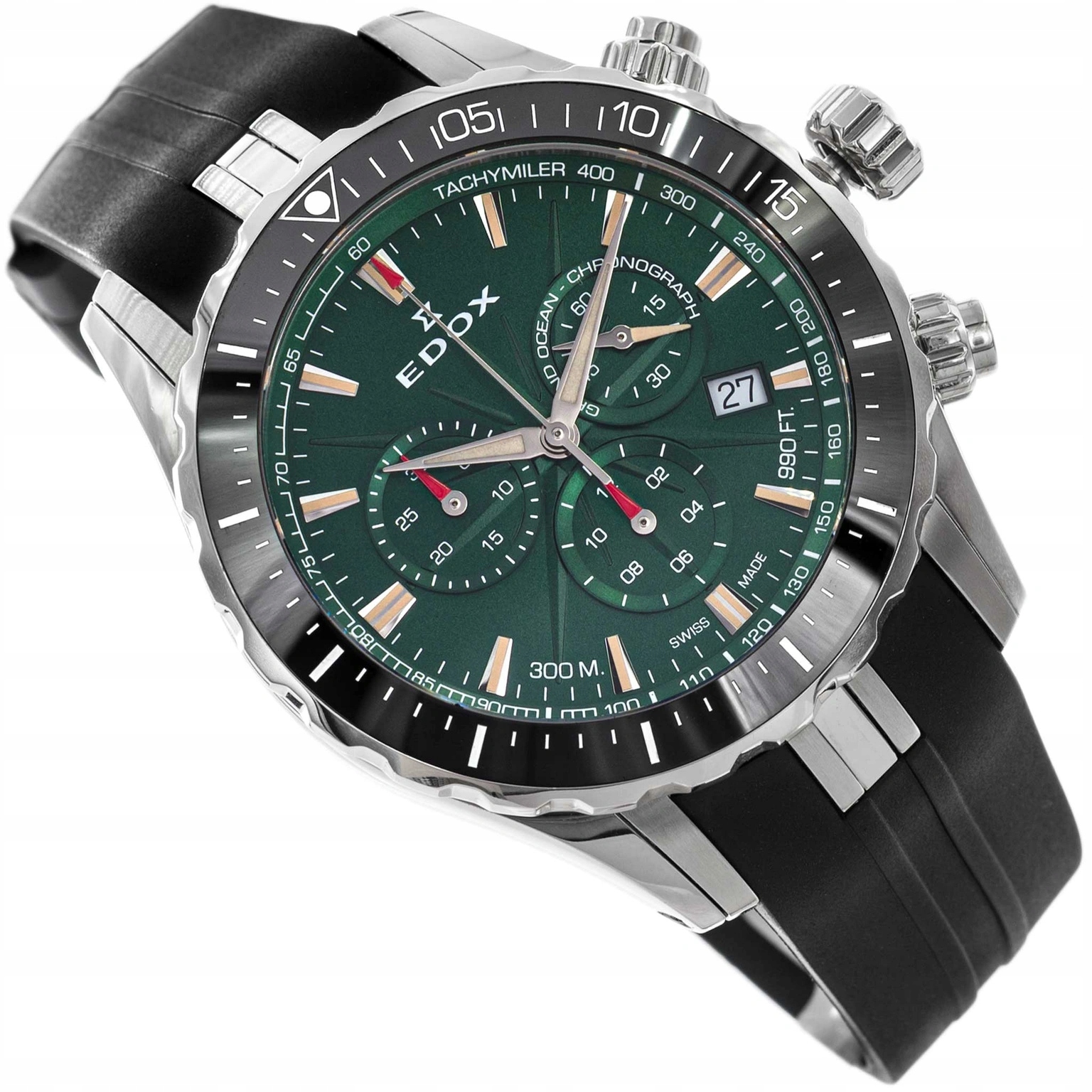 Pánské Hodinky Edox 10248 3 Vibn Grand Ocean Černé S Řemínkem 300ATM