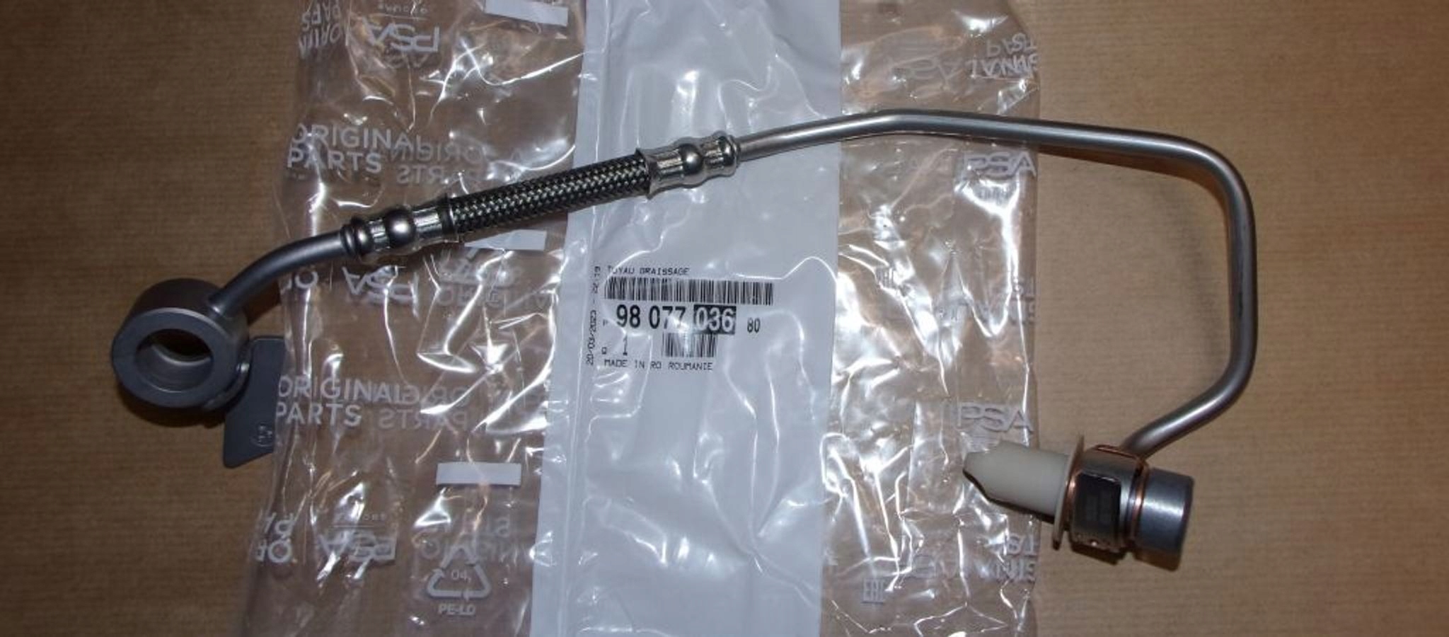 Kabel Mazivo. Turbíny P Boxer III 2.2HDI 9807703680