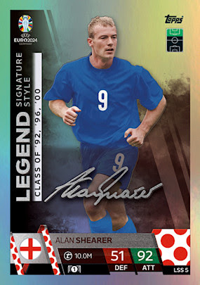 UEFA EURO 2024 Legend Signature Style LSS 5 Alan Shearer (Anglia)
