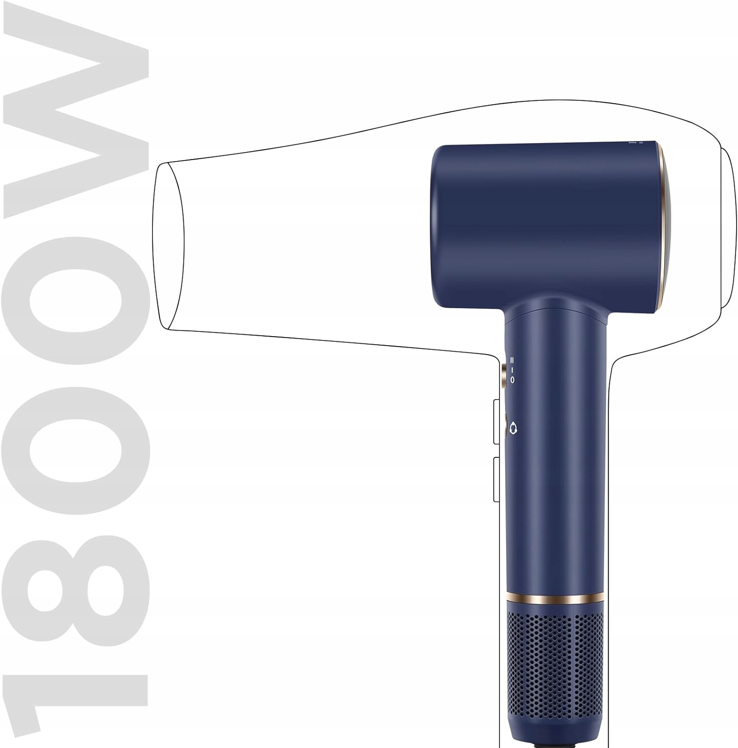 Suszarka do włosów Parwin Pro Beauty DE-PW-HD2006-PB-PRO Marka inna marka