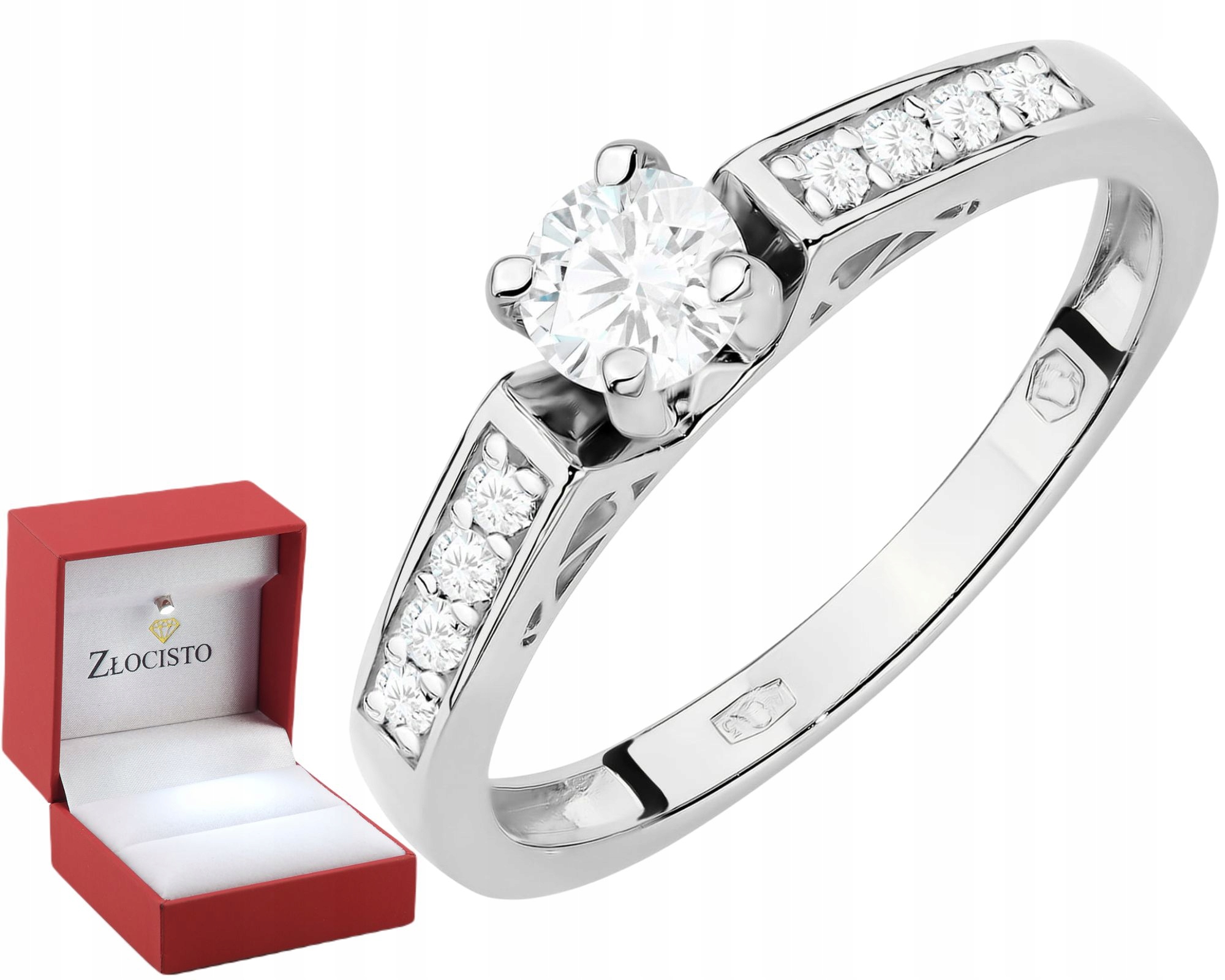 Bílé Zlato Prstýnek S Laboratorními Brilianty Zlato 585 Dárek