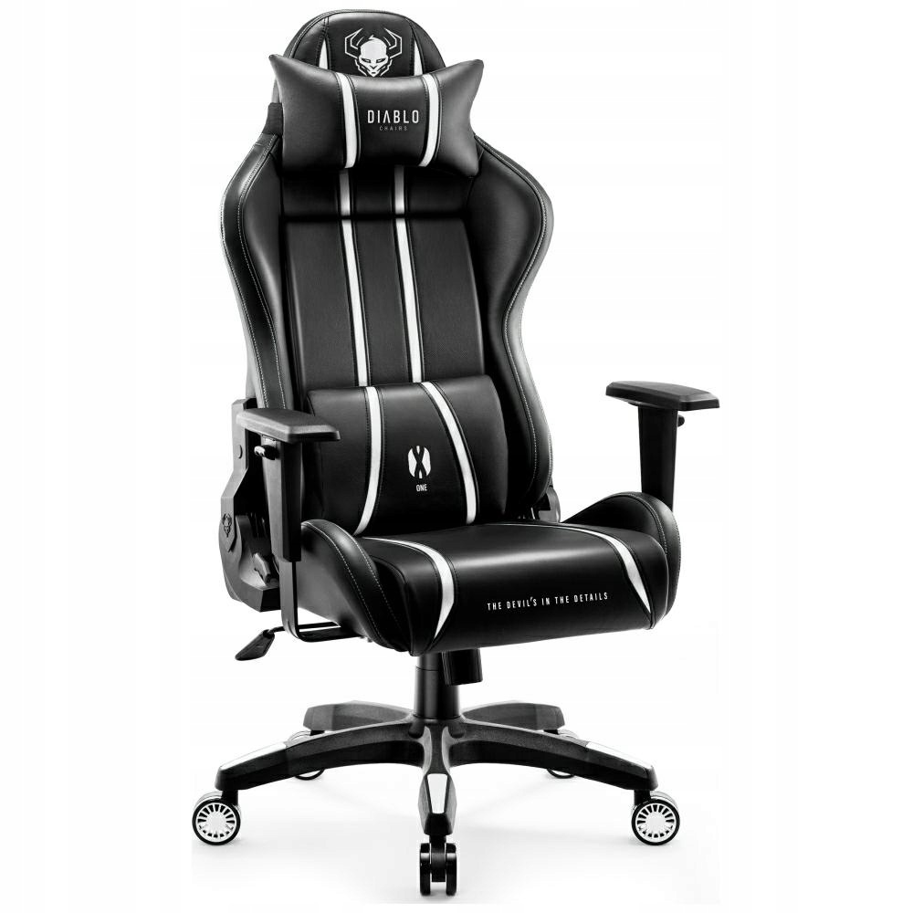 Fotel gamingowy Diablo Chairs X-One 2.0 Normal Size czarno-biały