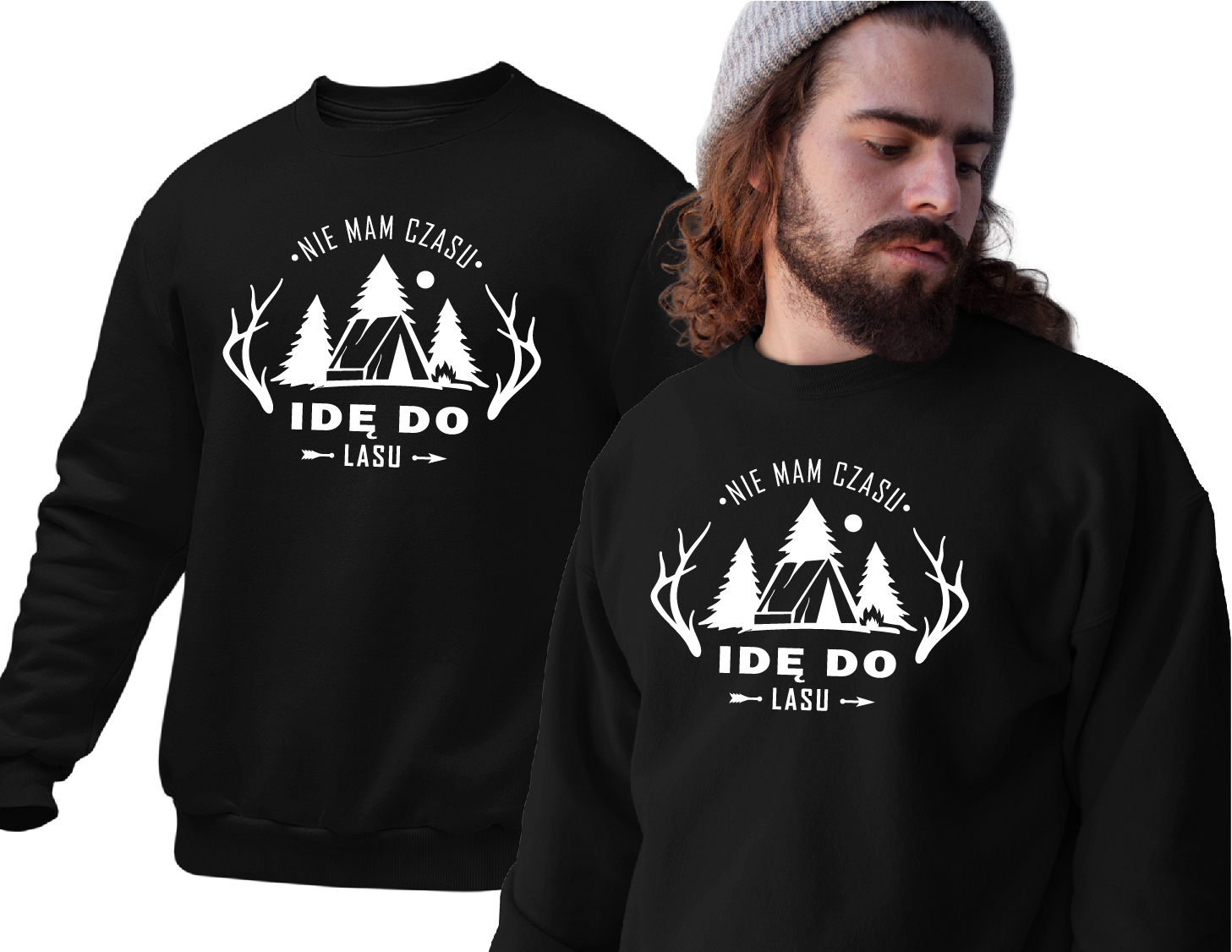 

Bluza męska Nie Mam Czasu Idę Do Lasu