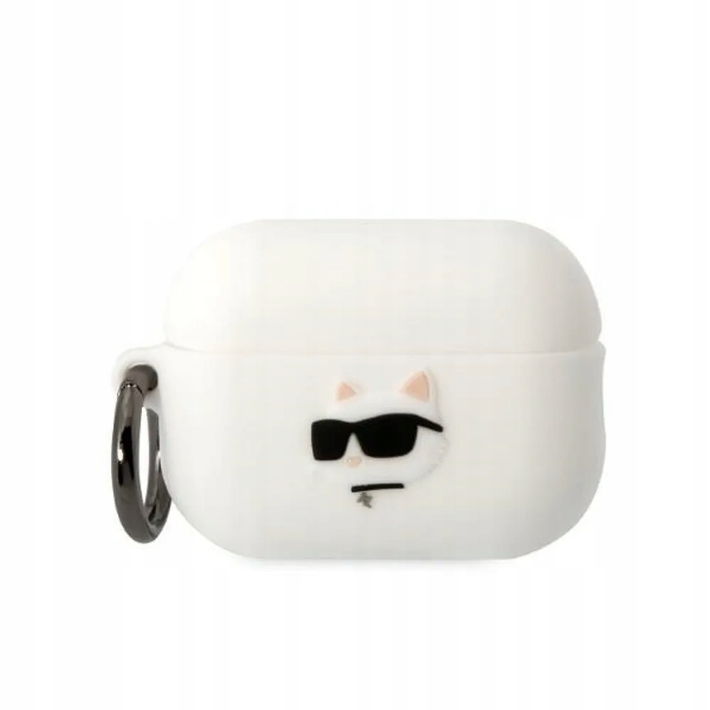 Etui Karl Lagerfeld Silicone Choupette Head 3D na AirPods Pro 2 białe