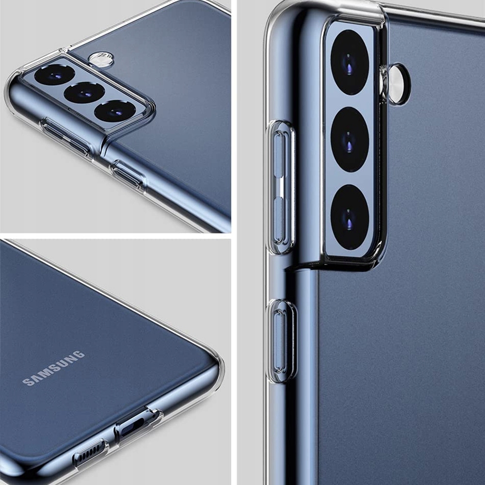 ETUI CLEAR CASE SLIM PLECKI POKROWIEC FUTERAŁ DO GALAXY S21 FE + SZKŁO Dedykowana marka Samsung