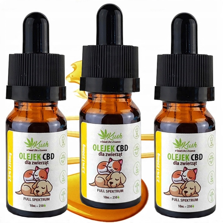 

Olejek Cbd dla Psa Kota Full Spectrum 2.5% |3x10ml