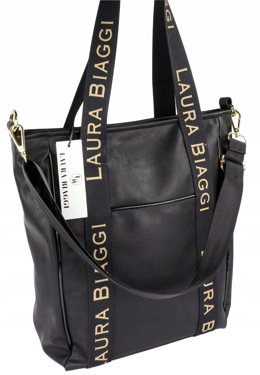 

Laura Biaggi Torebka A4 Shopper na Ramię Pojemna
