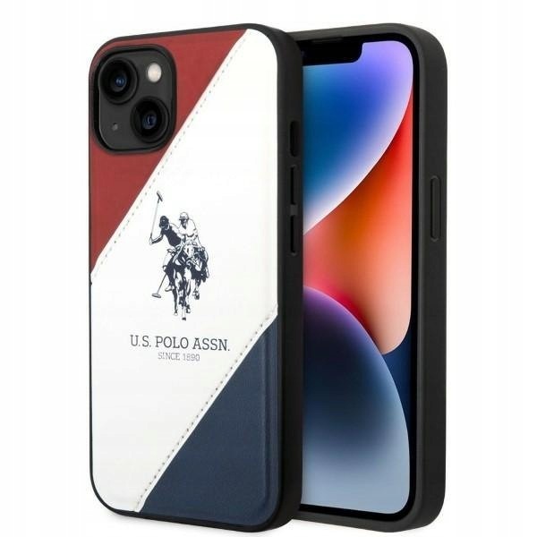 Us Polo USHCP14MPSO3 iPhone 14 Plus 15 Plus 6,7" biały/white Tricolo