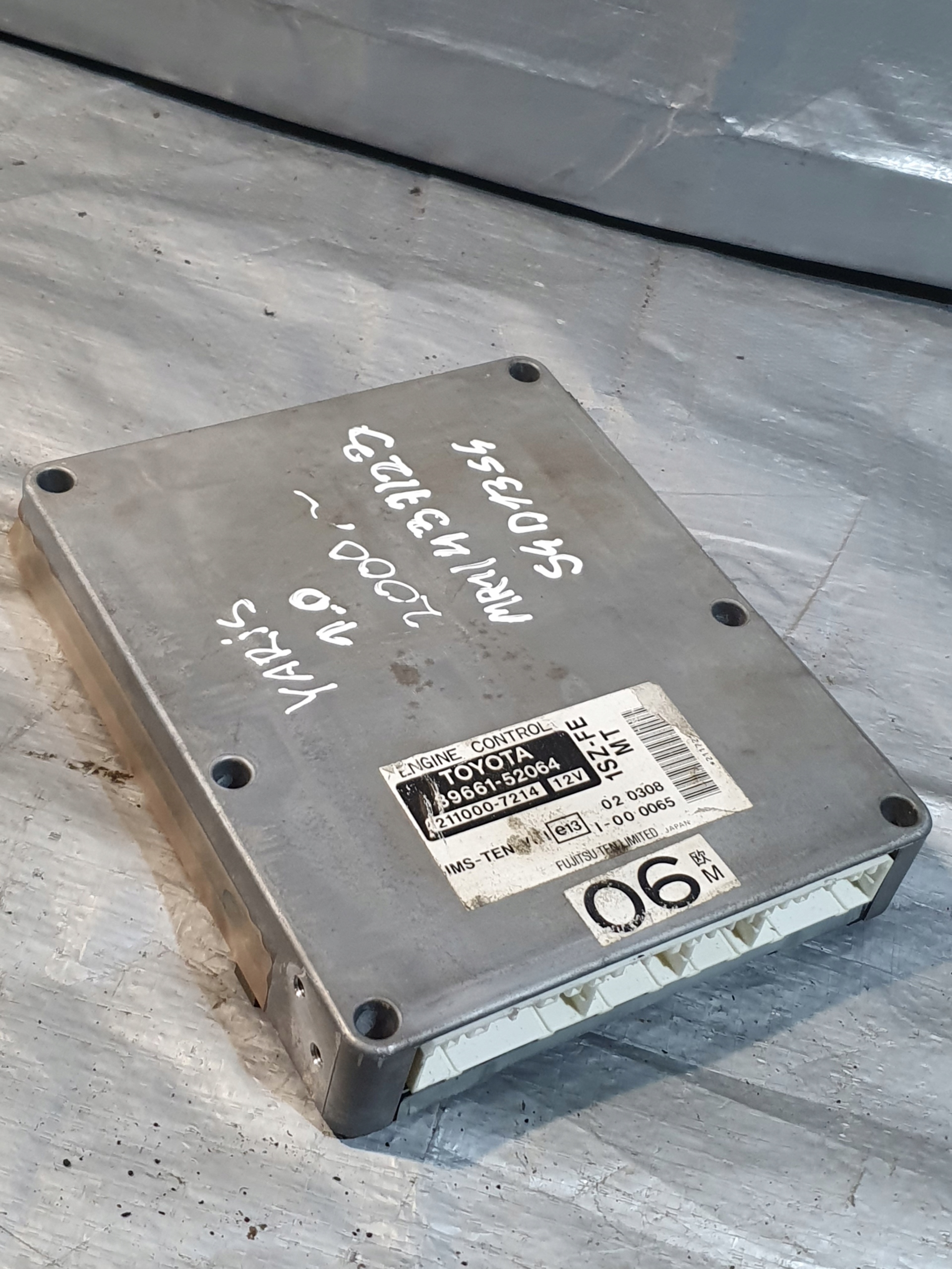 computer Motore 89661-52064 TOYOTA YARIS e 00r. 1.0B