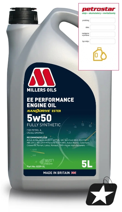 Millers Ee Performance 5V50 5L