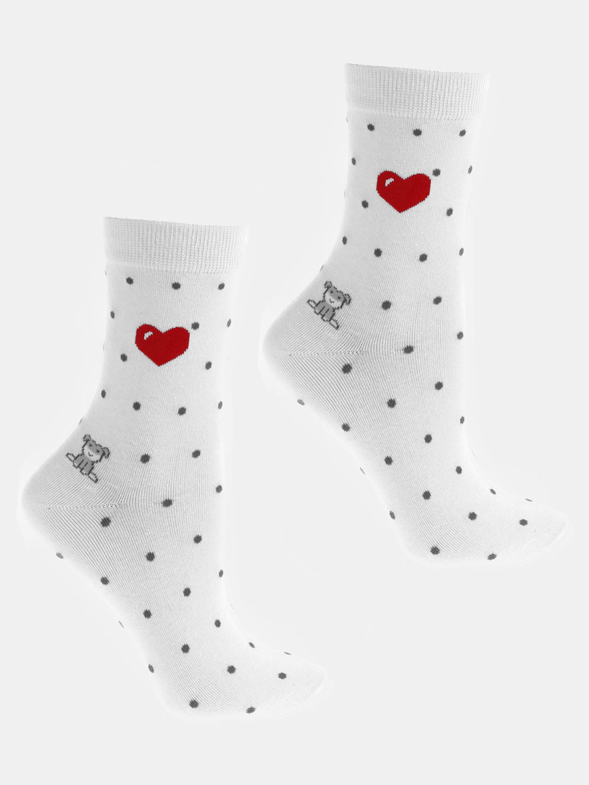 

Walentynki Skarpety Damskie biały 35-38