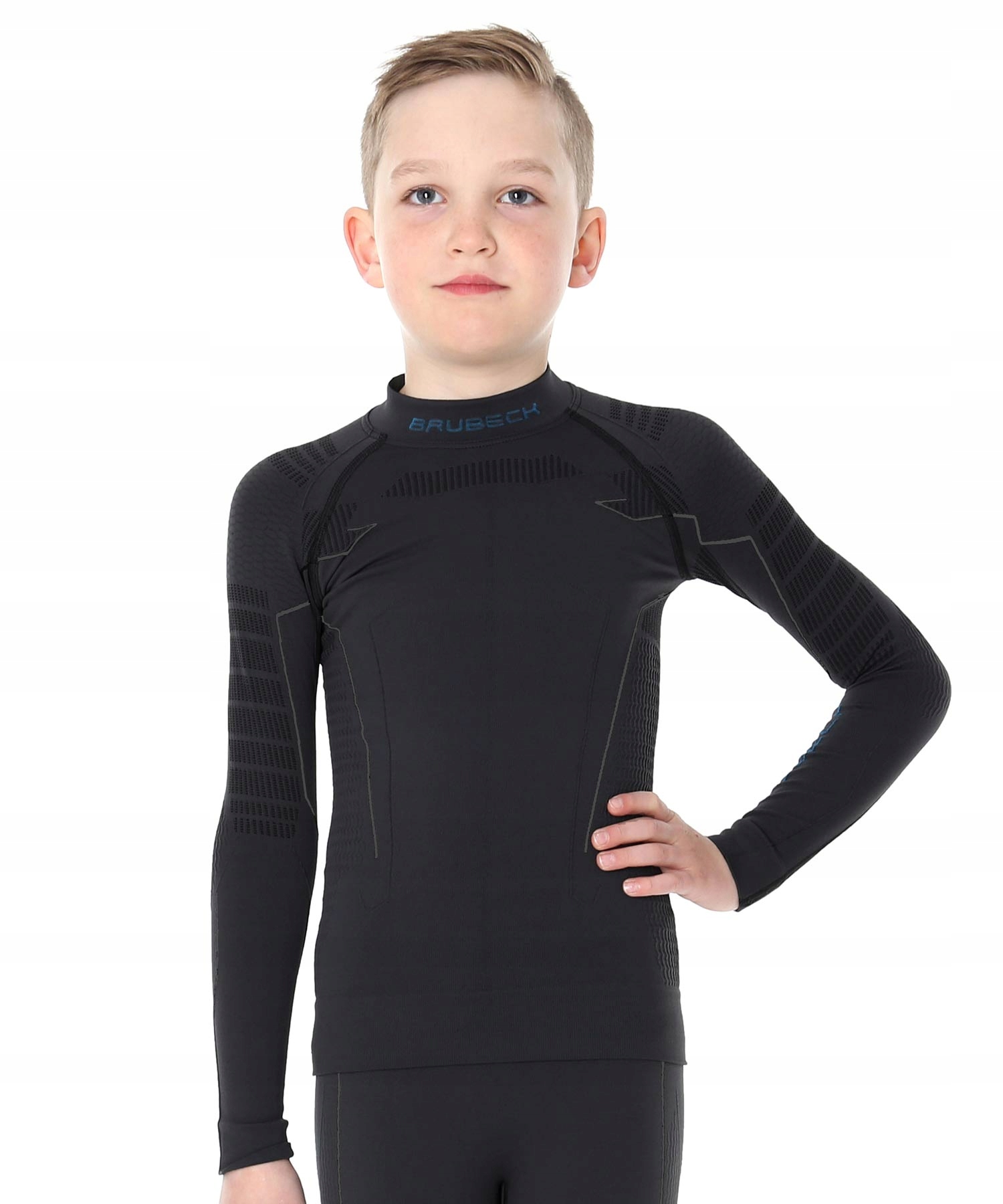 Koszulka Dziecięca Termoaktywna Termo Czarna 140/146 Brubeck LS13640