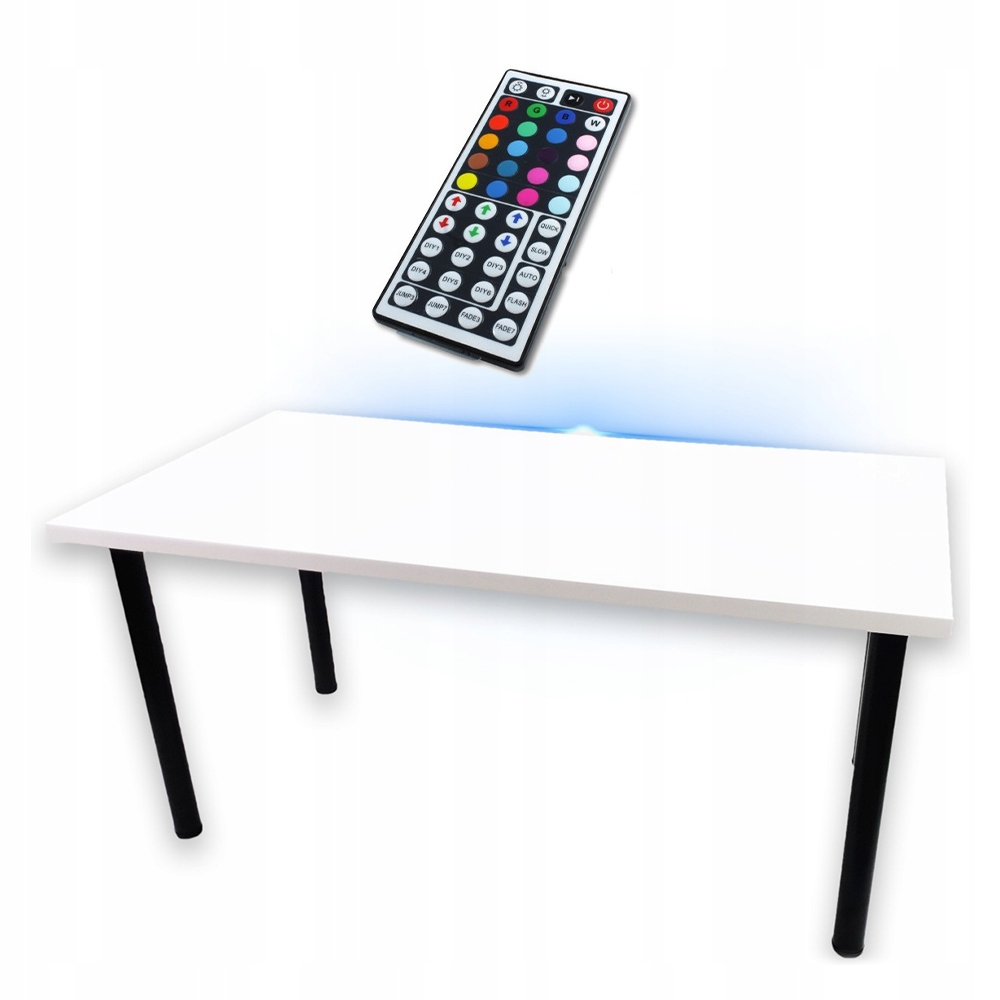 BIURKO GAMINGOWE BIAŁE LEDY STABILNE PRODUCENT