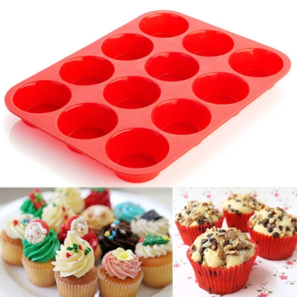 

Foremka Do Ciastek Babeczek Muffinek Silikonowa 12
