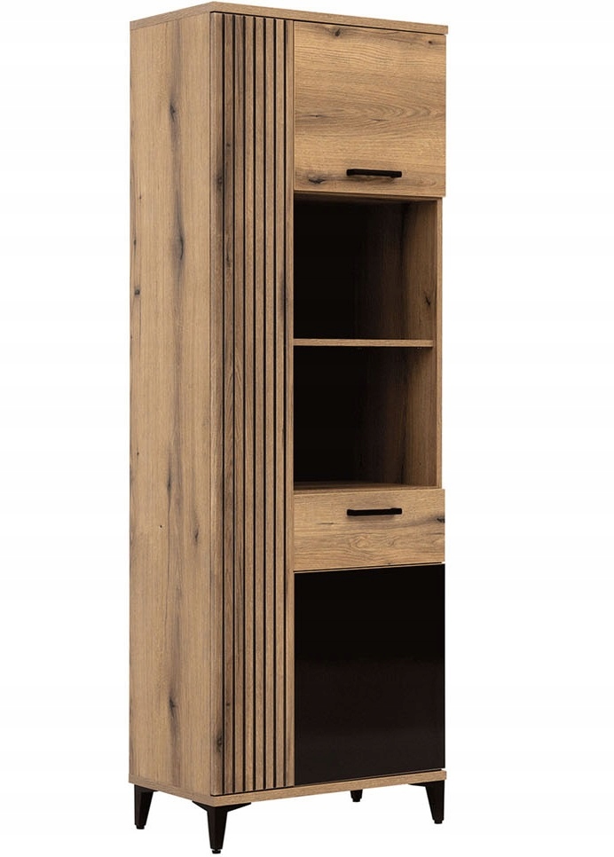 

regał zamykany loft półki na książki meble Aris 09