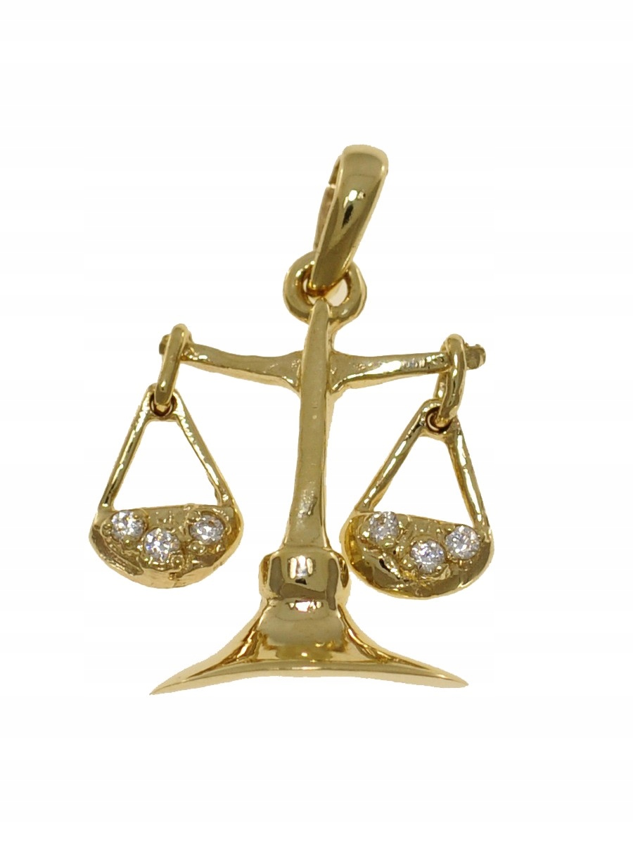 Zlaté Znamení Zvěrokruhu Váha Pr. 585 Přívěsek Zlato