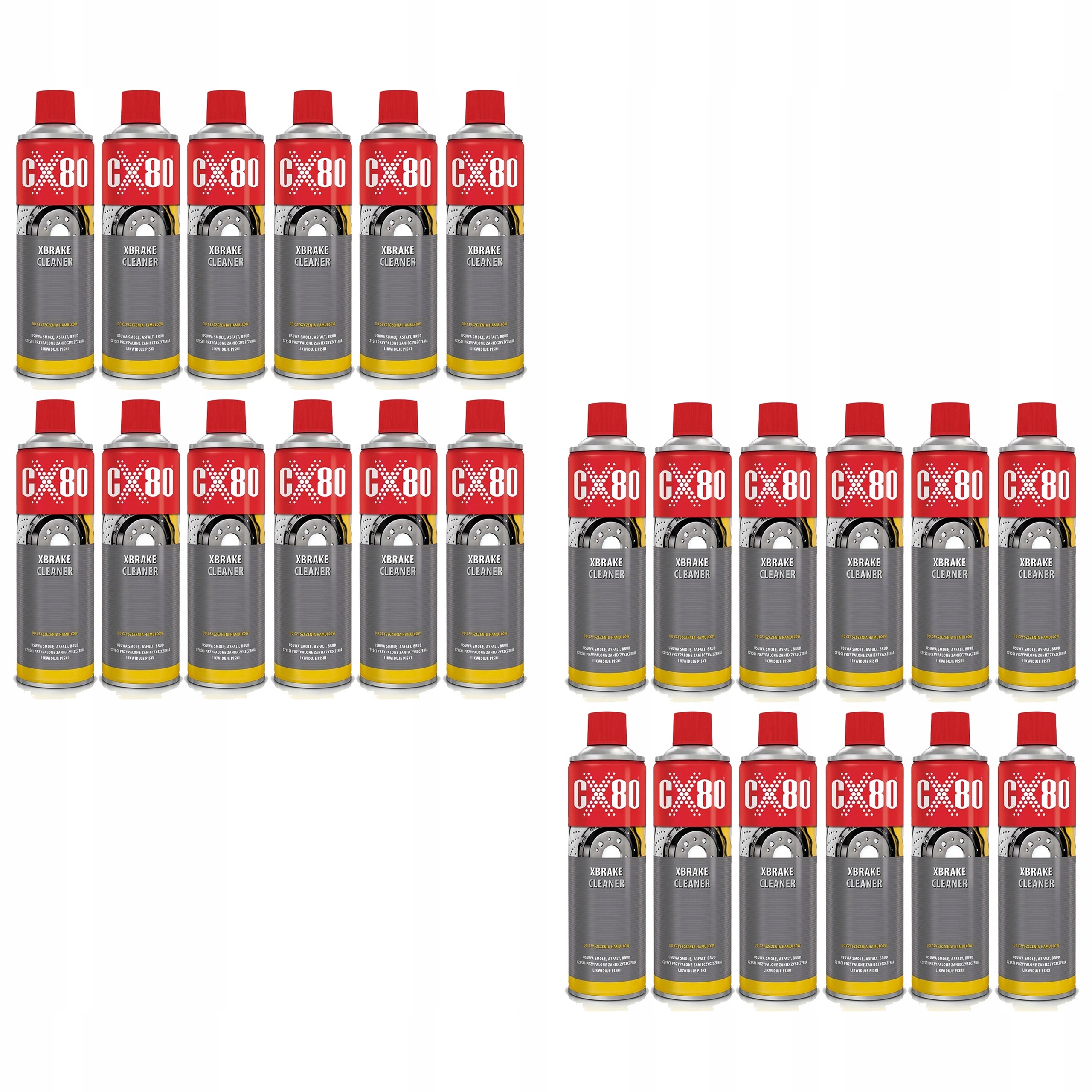 

CX80 Odtłuszczacz Zmywacz Do Hamulców 24x 600ml