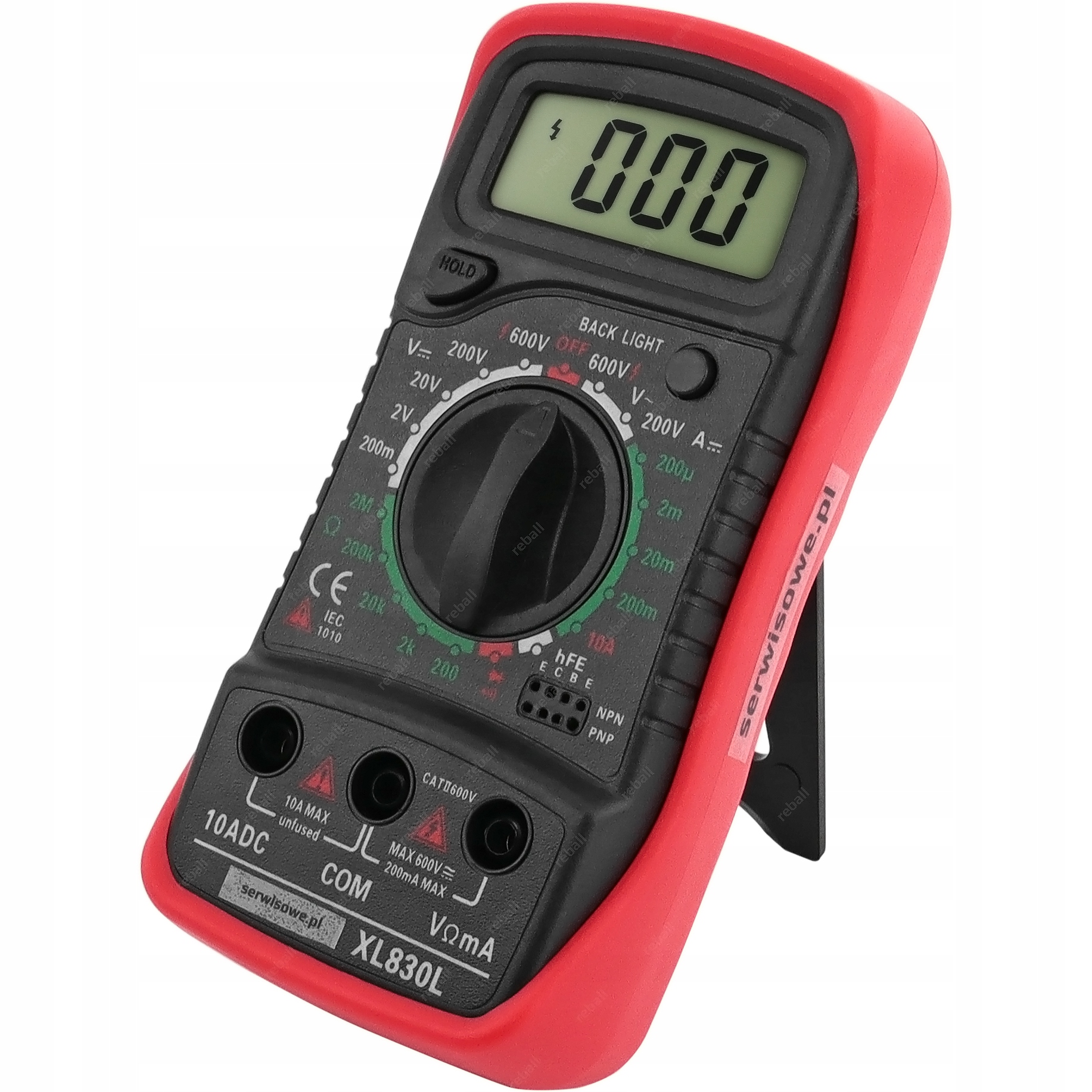 MIERNIK ELEKTRYCZNY MULTIMETR CYFROWY PRĄDU NAPIĘCIA + SZPILKI OSTRE DO AUT Kod producenta MIERNIK PRĄDU NAPIĘCIA MULTIMETR LCD