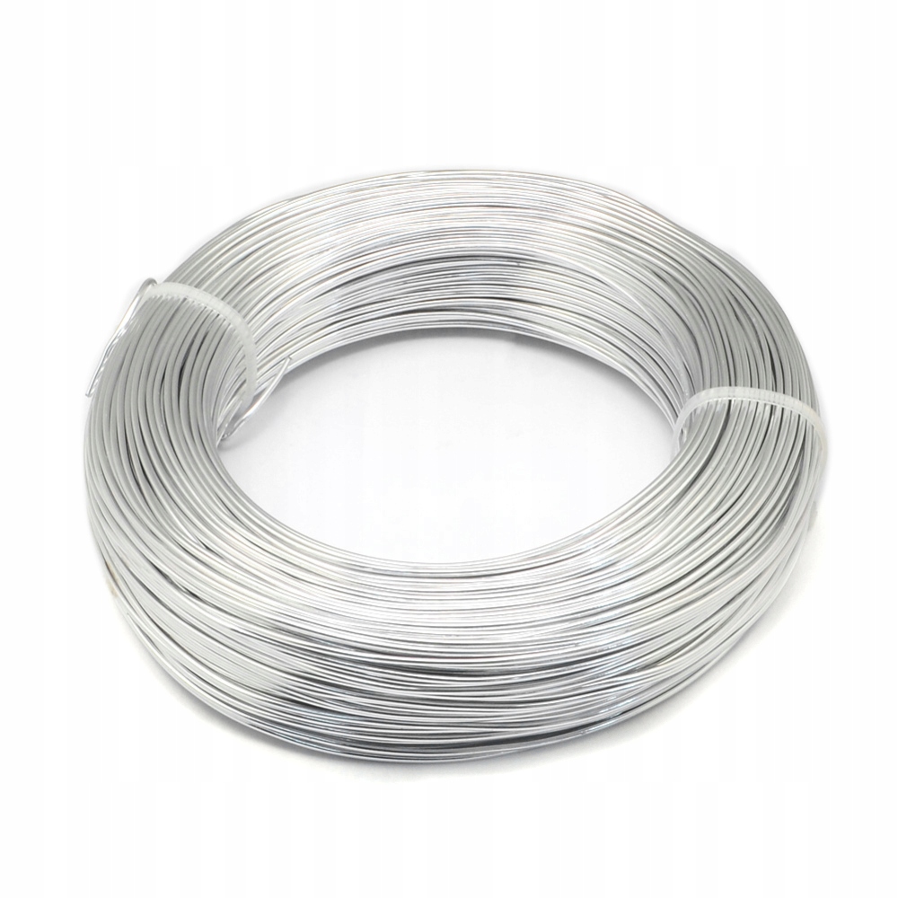 Hliníkový drát Kulatý pro tvorbu šperků, Stříbrný, 0.6mm, 250g~280m