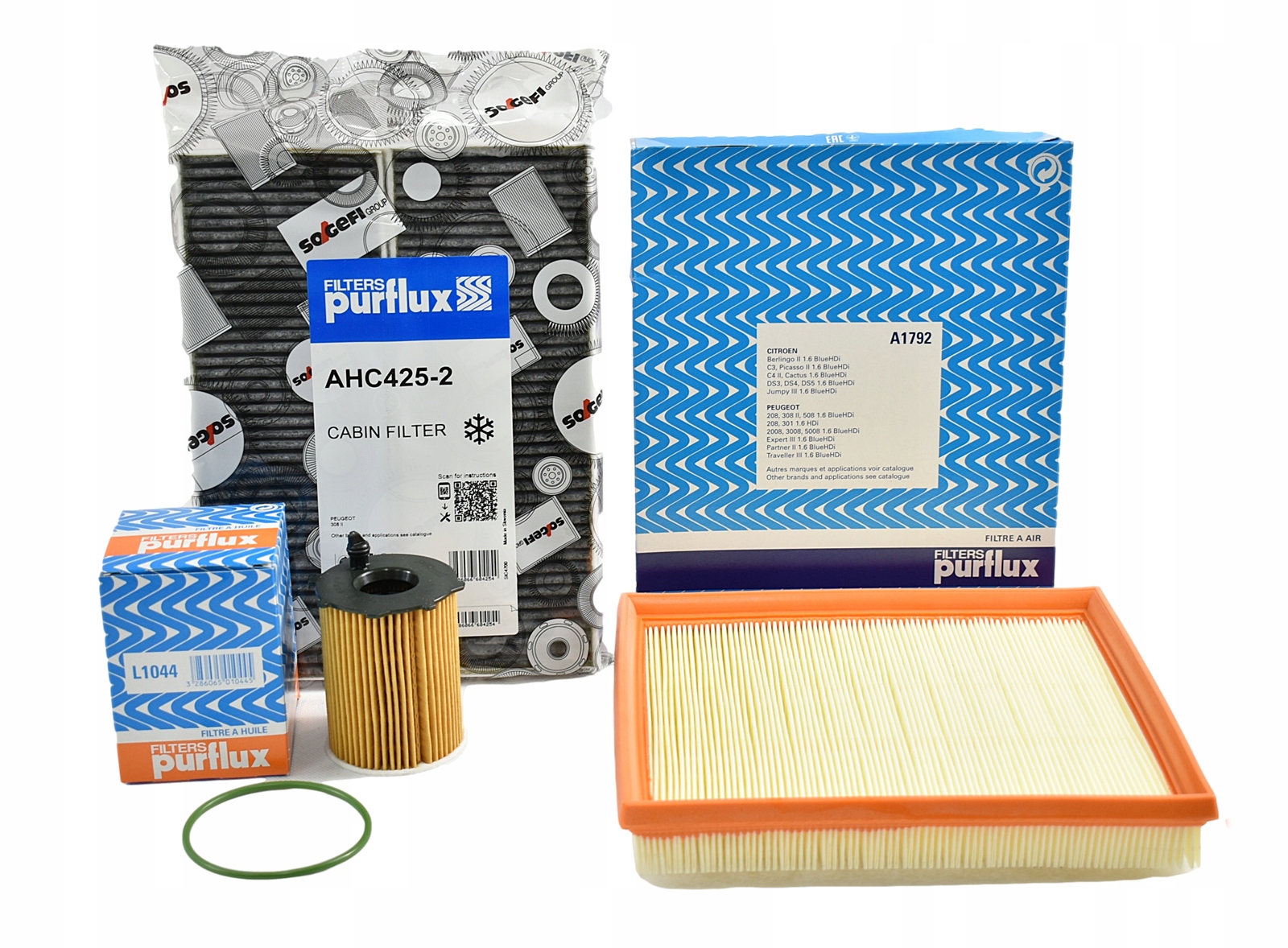 Purflux Sada Filtrů Peugeot 308 II 1.6 Bluehdi