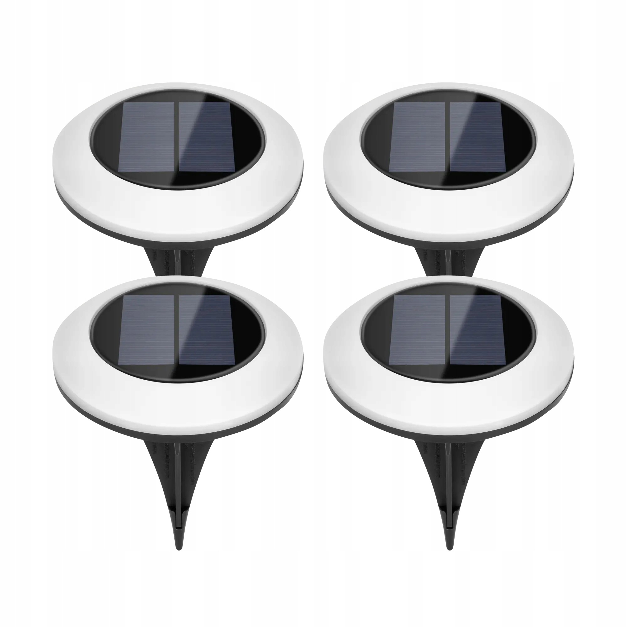Lampa solarna ogrodowa wbijana gruntowa- komplet 4 sztuk Rebel Electronics
