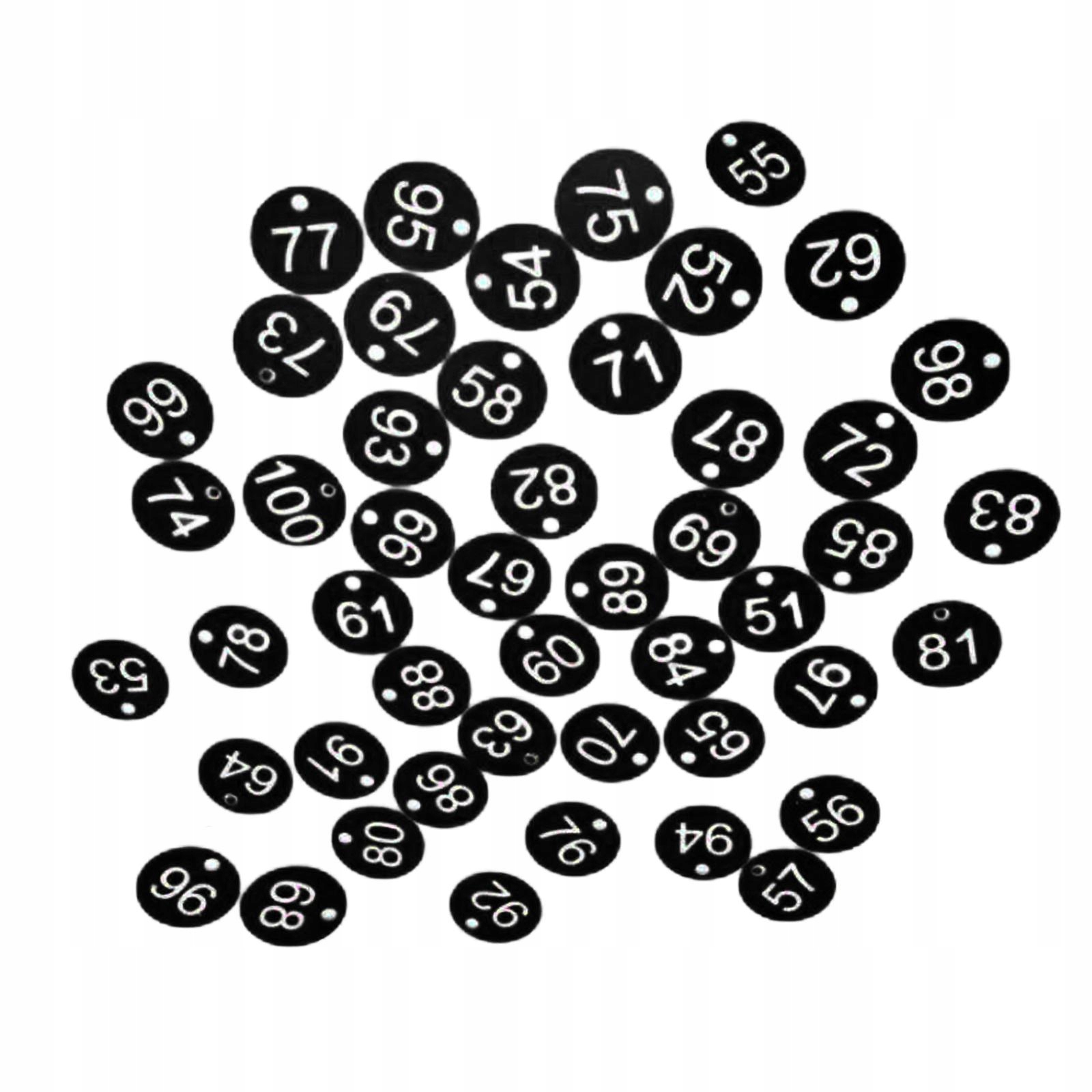 100x Protable numer tagu numer 1-100 dla kluczy Rodzaj gadżetu książkowy, komiksowy