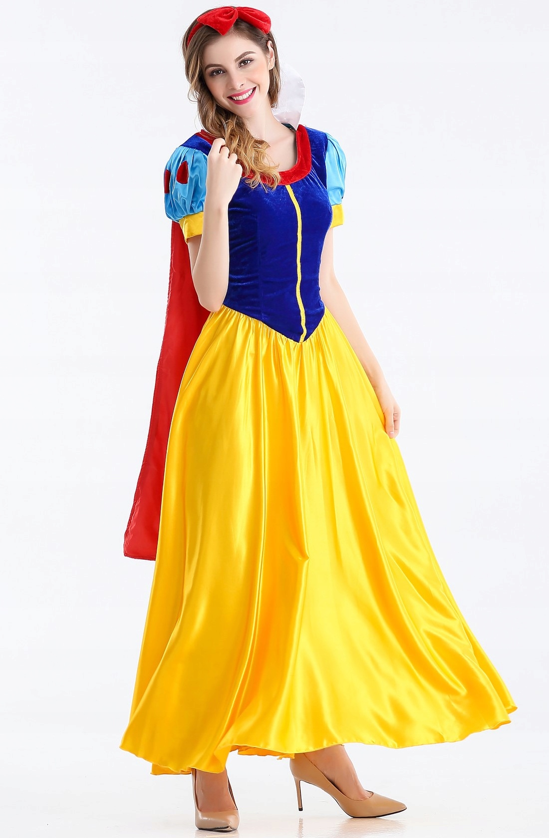 STRÓJ KOSTIUM KRÓLEWNA ŚNIEŻKA COSPLAY Kolor dominujący wielokolorowy