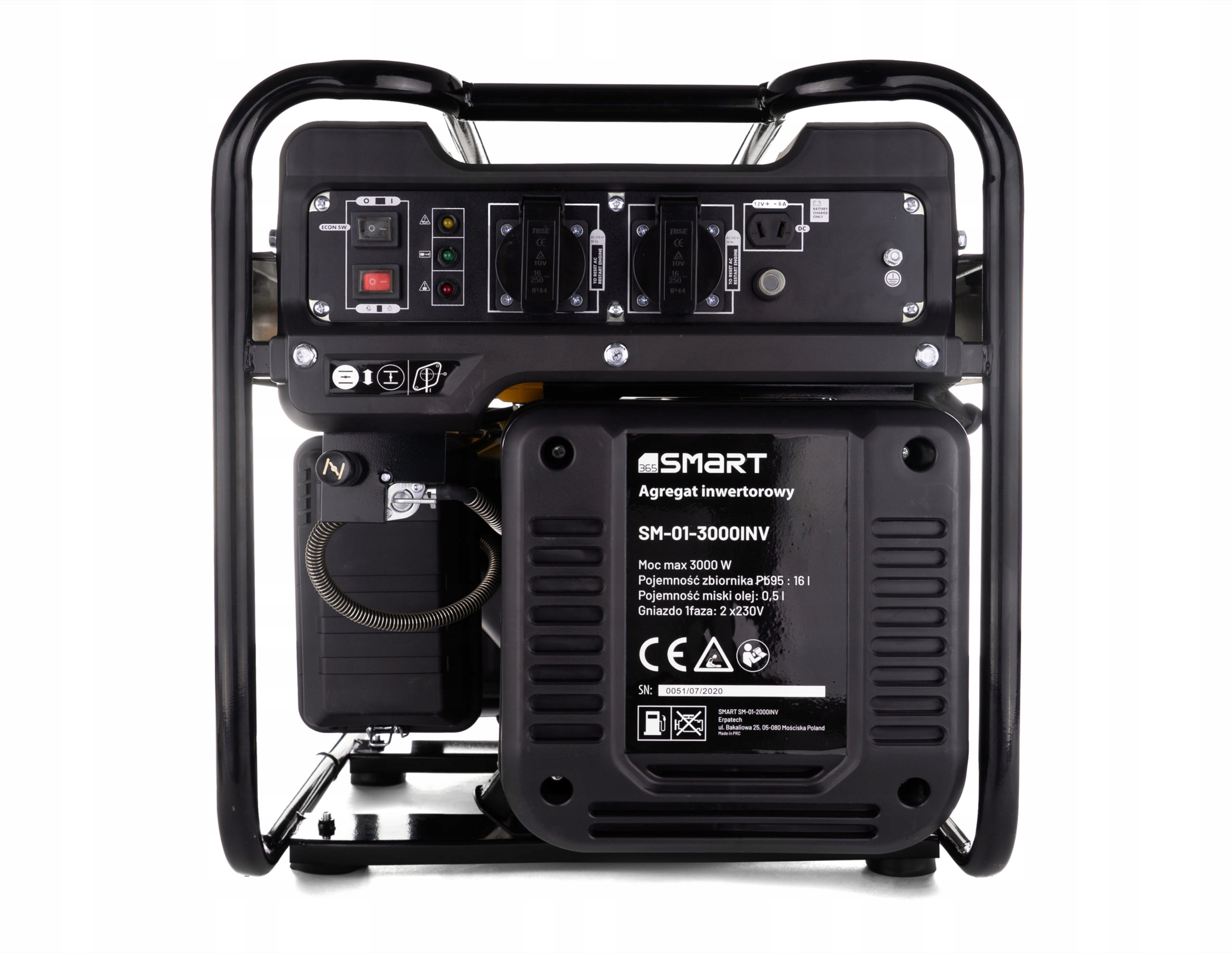 SMART Agregat Prądotwórczy Inwertorowy GENERATOR PRĄDU 3000W 3kW benzyna Model SMART SM-01-3000INV
