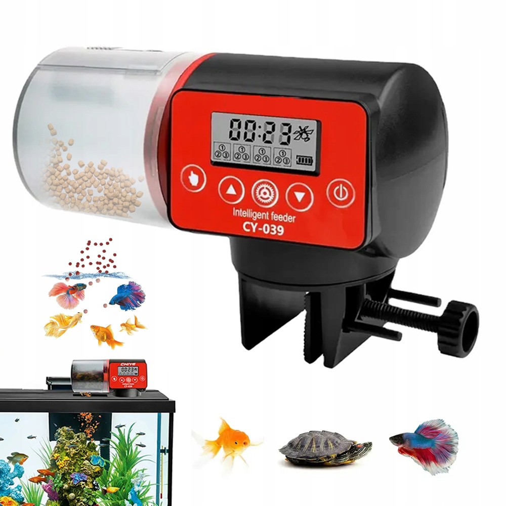 Levně Automatické Krmítko LCD Fish Feeder Do Akvária 200 ML S Časovačem