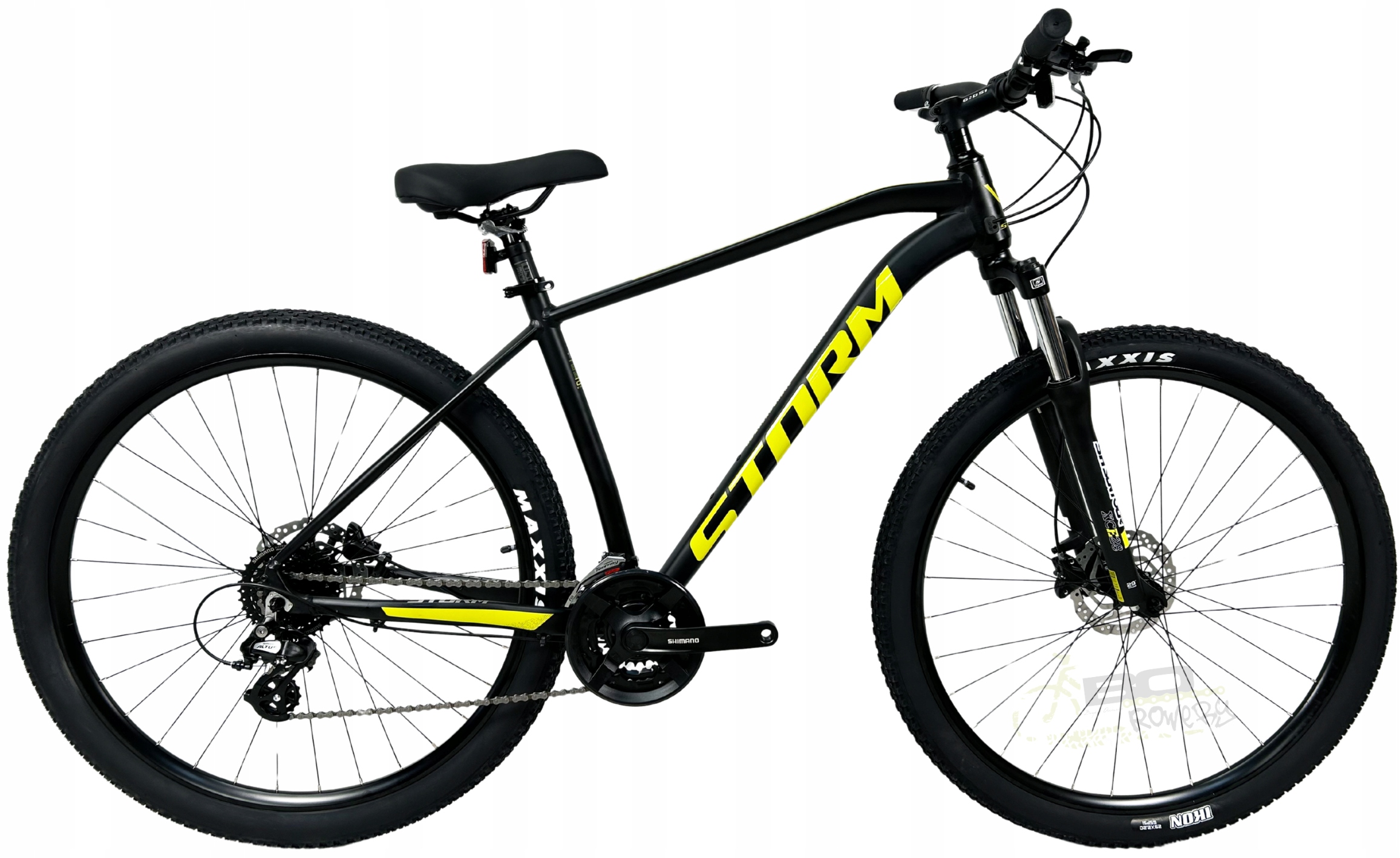 Rower Górski Mtb Storm Shark 3.0 rama 19 29 czarny żółty mat 2026