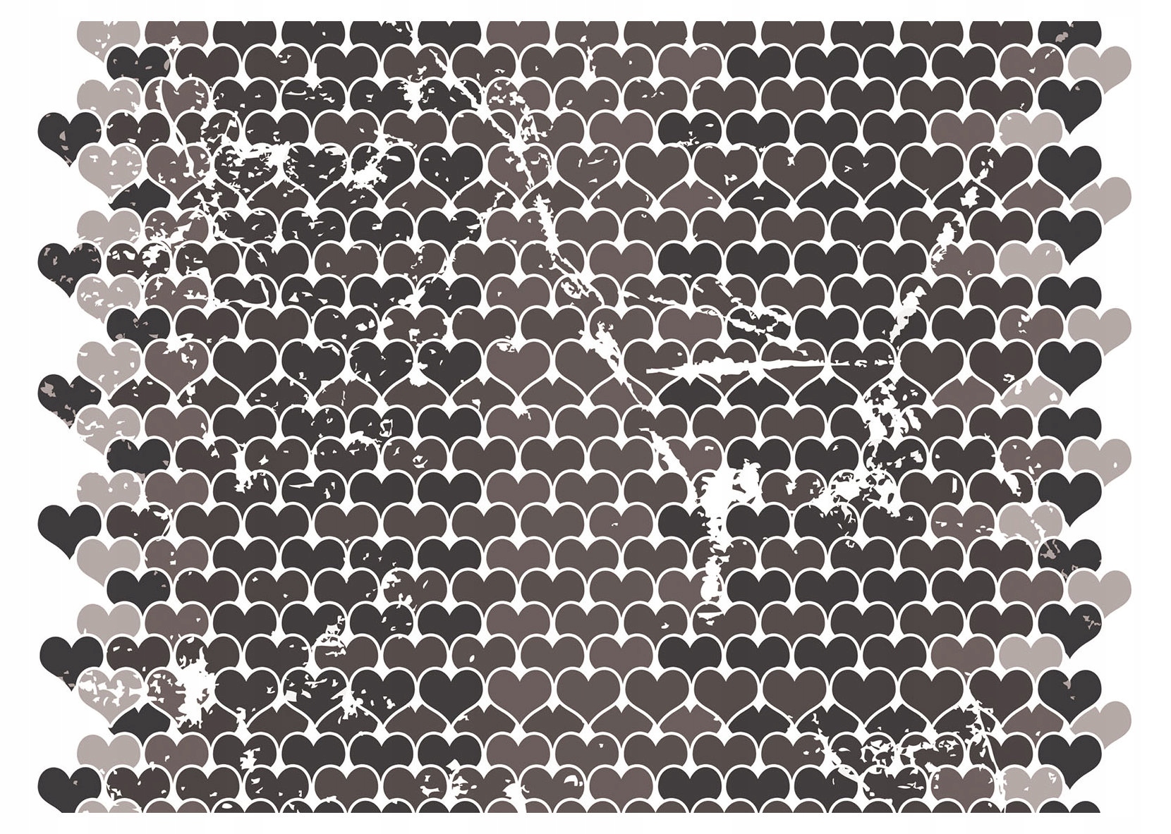 Vliesová fototapeta Srdce Grunge Šedá vintage Neutrální 254x184 lepidlo