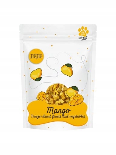 5 x Paka Zvířátka Pamlsek Lyofilizovaný Mango 20 g