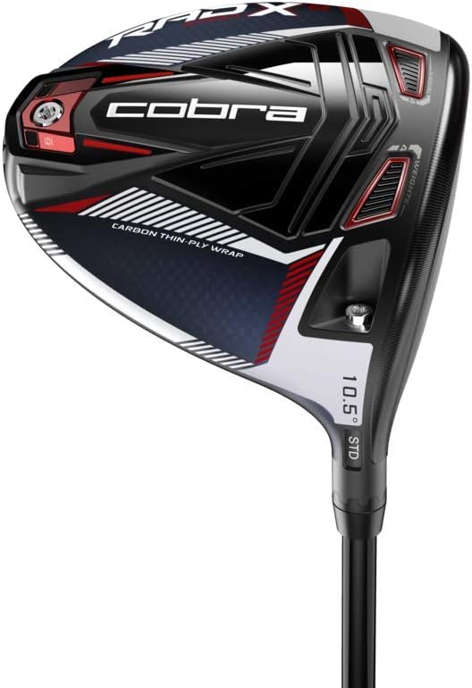 Golfová hůl Cobra Golf 2021 Pánská Driver Radspeed Xb Matte Peacoat-Red