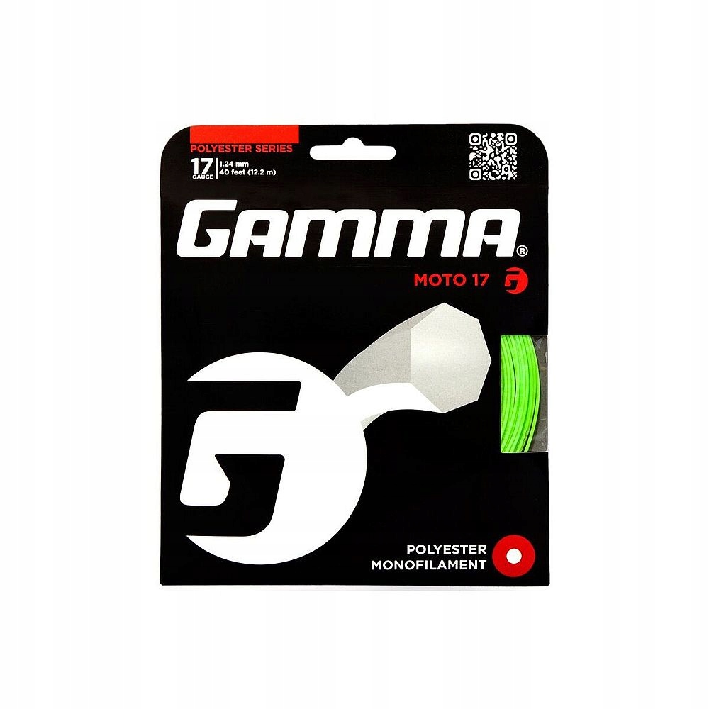 Naciąg tenisowy Gamma Moto Zielony 1,24 mm 12 m