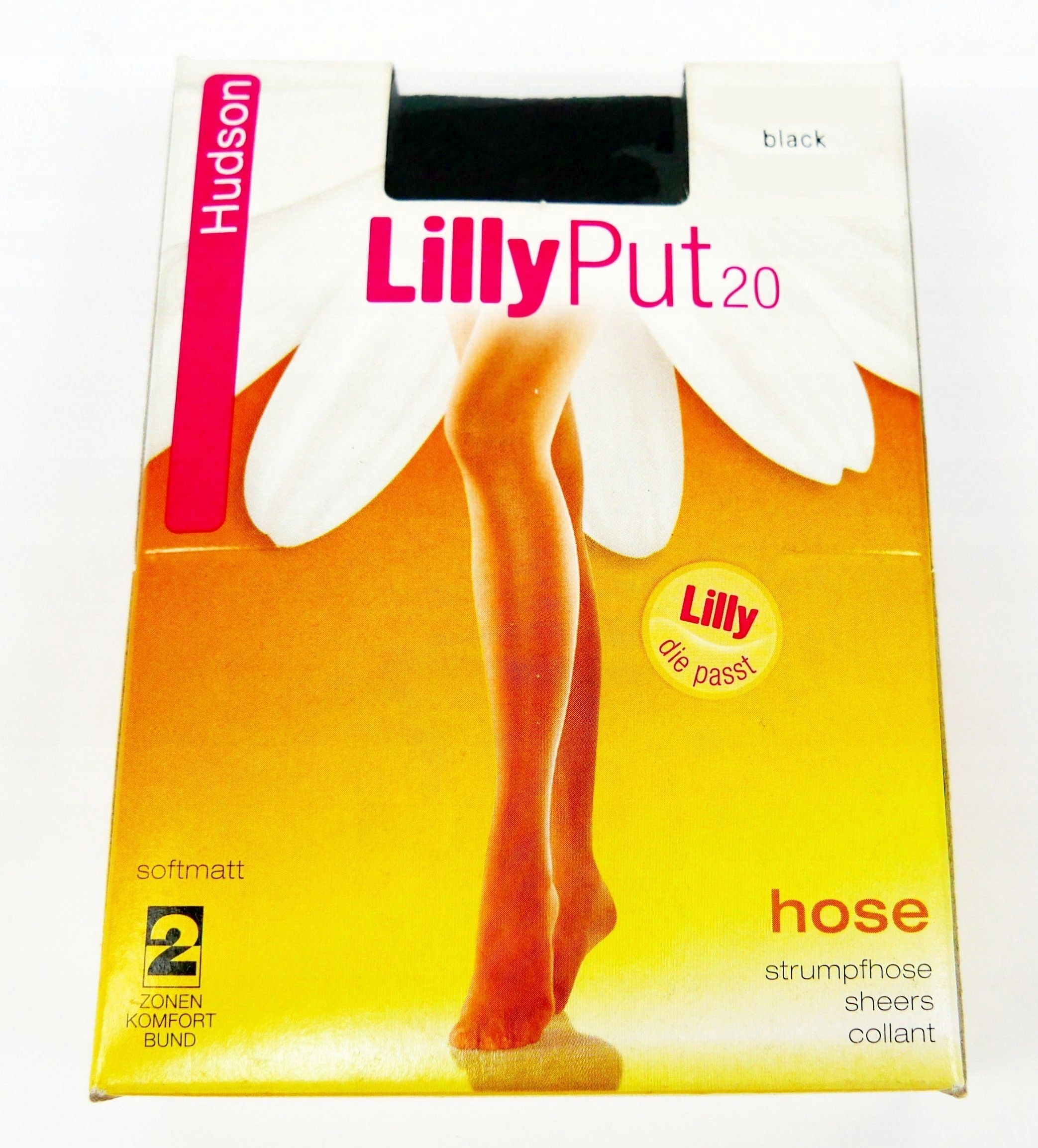 

Rajstopy do torebki Hudson Lilly Put 20 czarne L