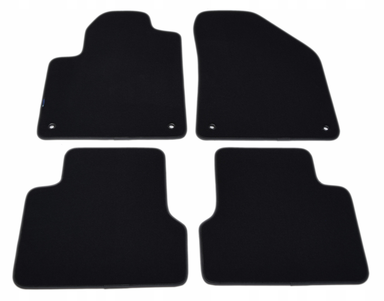 Černé velurové koberce Diamond, Lamówka Jeep Cherokee Kl od roku 2014