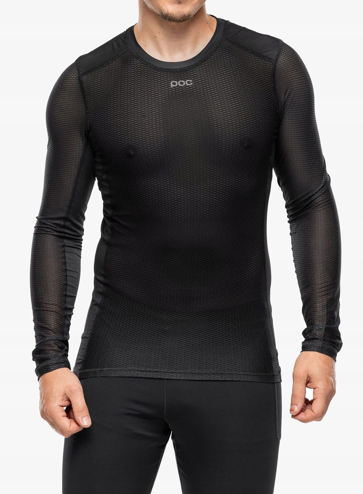 Bluza kolarska Poc Essential Layer L/s Jersey uranium black M