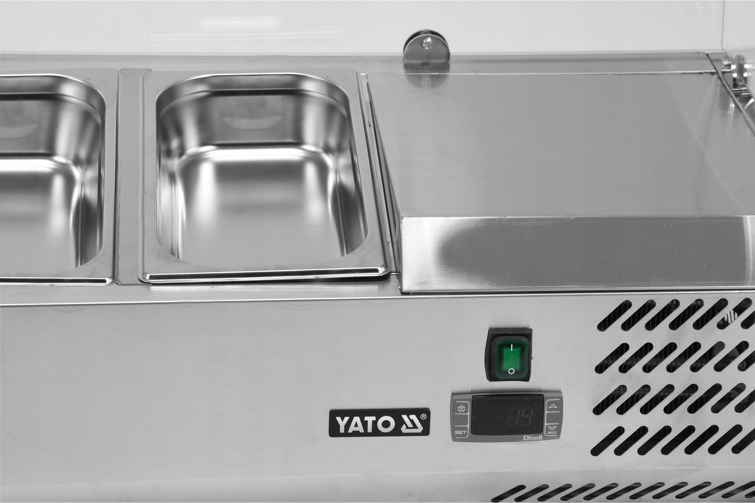 WITRYNA NADSTAWA CHŁODNICZA INOX 9 x GN 1/3 OSŁONA Marka Yato