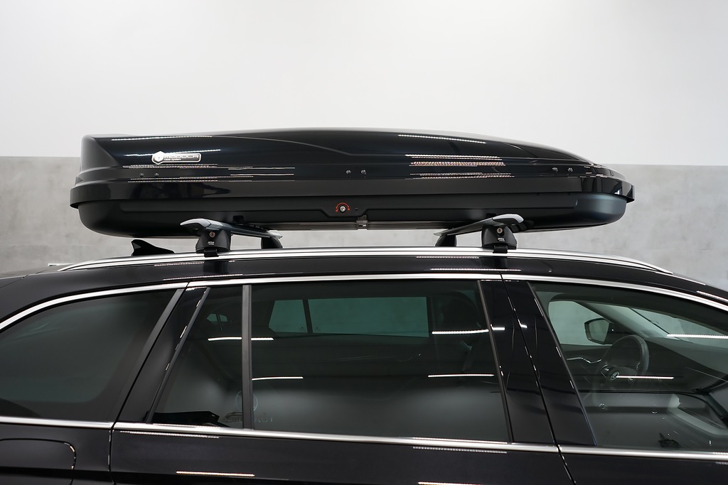 Trumna BOKS KUFER Dachowy na dach MODULA WeGo 500L 200x80x40CM System montażu mechanizm szczękowy