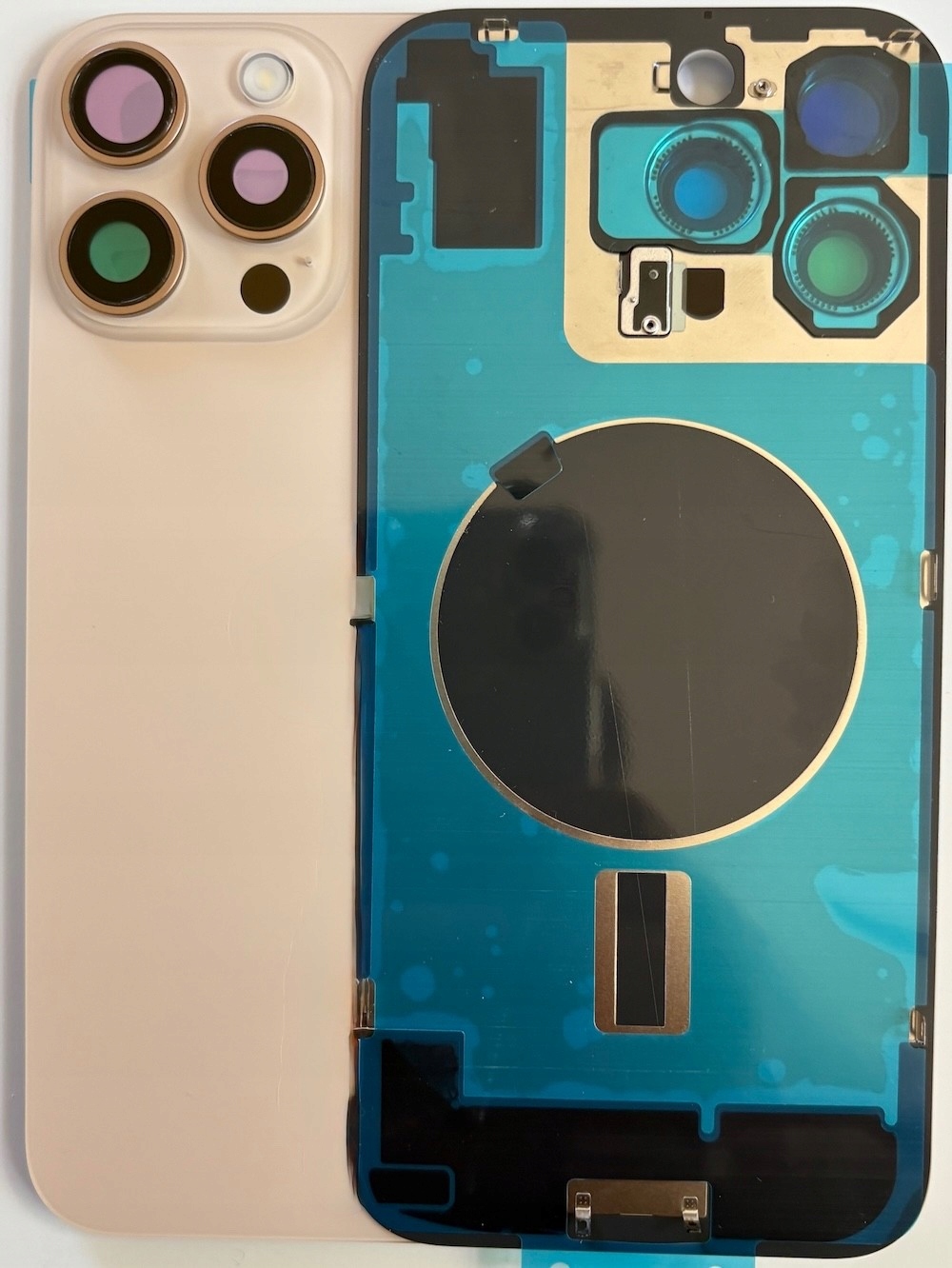 Obudowa Pełna Tył Klapka Iphone 16 Pro Tytan Pustynny Złoty