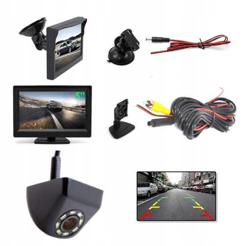 

Zestaw Monitor 5 Kamera 8 Led Optyka Sony