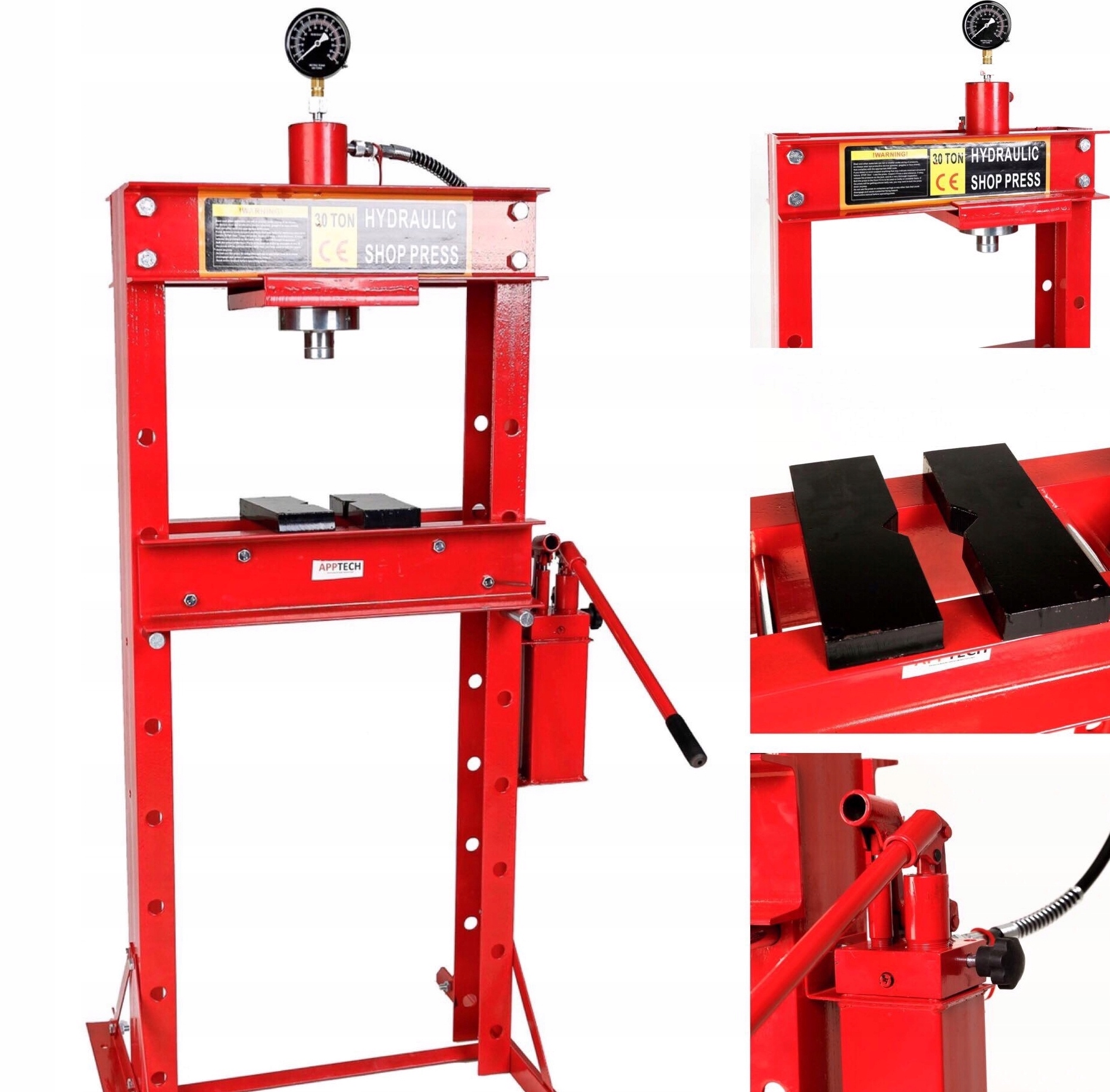 Prasa Hydrauliczna 30T 2-stopnie Pompa SOLIDNA